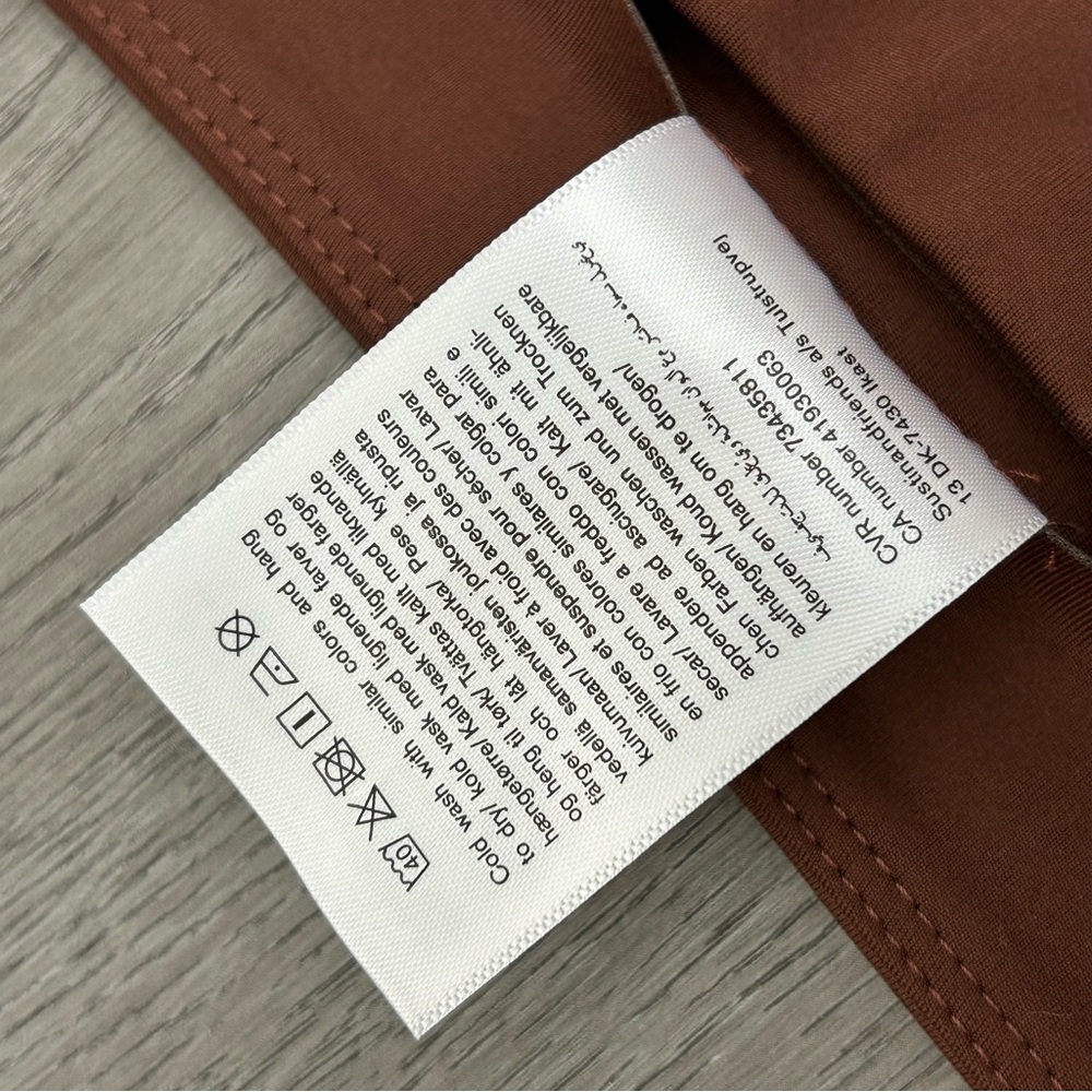 Nwt Girlfriend Collective Brown Pocket Leggings High Rise 7/8 Size‎ Medium - Picture 9 of 11